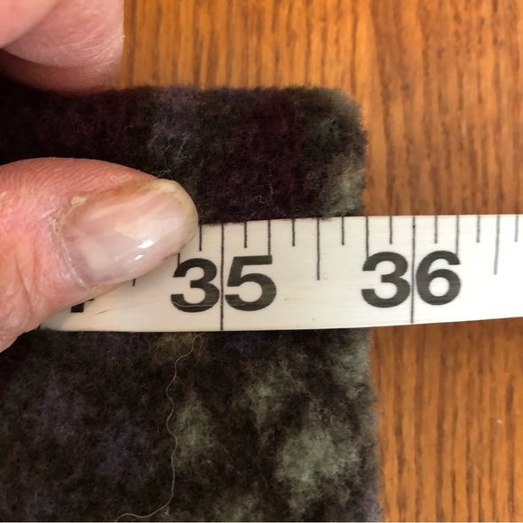 Vintage Columbia Fleece, Elf Long Cap, Abstract Mosaic, Purple/Blue/Cream, S/M - Picture 8 of 8